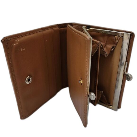 Celine Vintage Macadam Kiss Lock Compact Wallet - Picture 5 of 10